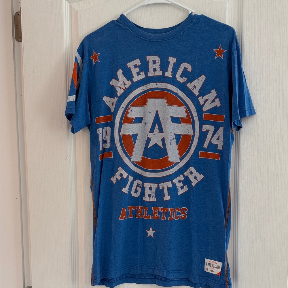 American Fighter Blue Graphic Tee